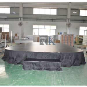 Escenario Portátil Telescópico Ligero para Actuaciones Musicales y Eventos al Aire Libre-RK-Portable Stage RAK-SQ4I Madera Contrachapada Aleación de Aluminio - Product Image 1