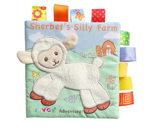 Dinosaure océan Ferme <span class=keywords><strong>Jungle</strong></span> queue Animaux <span class=keywords><strong>livre</strong></span> d'histoire bébé tissu doux <span class=keywords><strong>livre</strong></span> pour bébé jouet - Product Image 5
