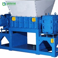 Broyeur de recyclage à double arbre à bas prix, machine de déchiquetage en acier inoxydable, construction en alliage, moteur à roulement, capacité 1-3t/h, certifié CE