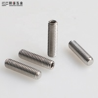 Vis de réglage DIN913 A2-70 vis de réglage A4-80 vis de réglage à six pans creux en acier inoxydable avec pointe plate M1.6 M2 M3 M4 M5 M6 M8 M10 M12 M20
