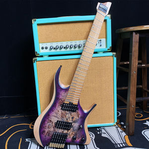 กีตาร์ 7 สายแบบไม่มีหัว รุ่นปรับแต่งได้ ตัวบอดี้ ASH แบบด้าน 24 เฟรต Grote GTWT-7Strings - Product Image 2