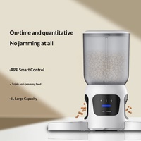 Distributeur automatique de nourriture pour animaux BanabaPet, base lestée anti-renversement, 6L, remplissage par le haut, sans BPA, pour chatons, avec fonction de jeu infrarouge