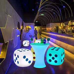 Outdoor Led Light Party Bar Tafel Chaise Lumineuses Cubos Bar Stoel Vierkante Kubus Stoel Voor Zittende Barkrukken Led Verhuur Meubilair - Product Image 3