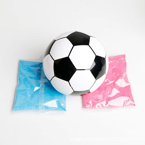 Balón de Fútbol para Revelación de Género, Polvo de Maíz Rosa y Azul, para Baby Shower, Fiesta Temática Deportiva, Anuncio de Nacimiento, Balón Explosivo - Product Image 3