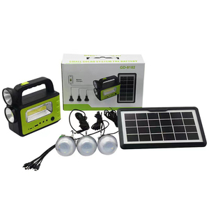 Foco <span class=keywords><strong>Led</strong></span> Panel de carga solar Bancos de energía portátiles 3 bombillas <span class=keywords><strong>LED</strong></span> Linternas Camping al aire libre Linternas <span class=keywords><strong>LED</strong></span> recargables solares - Product Image 1