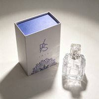 Boîte cadeau de luxe magnétique personnalisée pour flacon de parfum, emballage rigide en papier pour flacon de parfum en verre vide, logo personnalisé, vente en gros