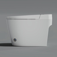 WC intelligent tout-en-un en céramique à siphon à jet de chaleur instantané multifonction avec capteur entièrement automatique – Ensemble de toilettes sanitaires pour salle de bain