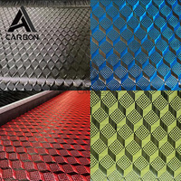 Tissu en fibre de carbone tissé léger personnalisé avec motifs colorés pour la fabrication automobile et les applications composites