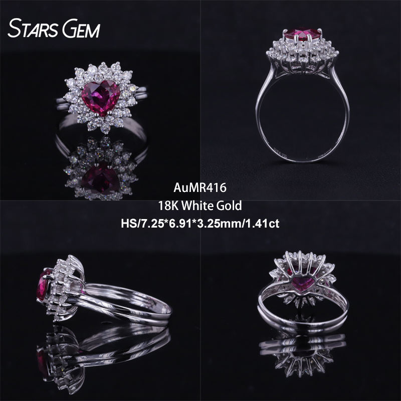 18K White Gold-AuMR416-HK15#/US6.75#