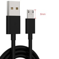 Câble de charge rapide Micro USB à embout long 8 mm 12 mm pour téléphones portables, tablettes, ordinateurs