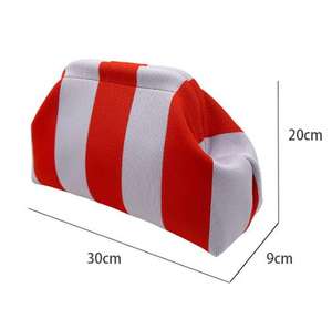 Cloud Sack Large Capacity Striped Pleated Polyester Bag Daily Use Cross-Border Fashion with Open Closure Clip Style - Product Image 5