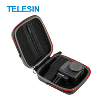 Sac de rangement universel pour caméra TELESIN pour DJI / Go Pro / insta360, étui de protection pour caméra en PU rigide anti-poussière et anti-chute
