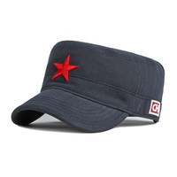 Gorra Retro de estrella de pentagrama de estilo Vintage chino, sombrero ajustable de alta calidad para hombres y mujeres, gorra con bordado