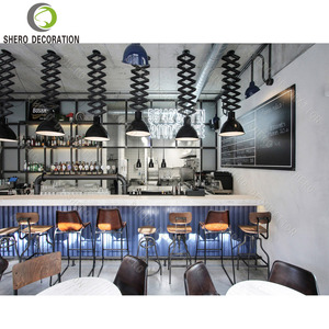 Design d'intérieur de café tendance, mobilier de café personnalisé, ensemble de meubles de magasin de restaurant avec comptoir de bar de café - Product Image 2