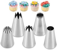 Fournitures de décoration de gâteaux russes, kit d'outils de glaçage en acier inoxydable, douilles de cuisson, 48 pièces