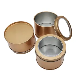 Bulk Tea Packaging Metal Custom Round Aluminum Tin Can