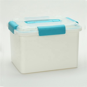 Trousse de premiers soins de <span class=keywords><strong>10</strong></span> <span class=keywords><strong>litres</strong></span>, boîte médicale en <span class=keywords><strong>plastique</strong></span> verrouillable avec plateau à compartiments multiples - Product Image 6