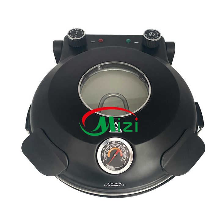 12-Inch Electric Pizza Oven - 1200W Portable Countertop Pizza Maker With Timer & Temperature Control