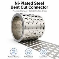 Connecteurs de batterie en acier nickelé sur mesure, bandes pliées et découpées pour cellules 18650, 21700, 26650, 32650, 33140