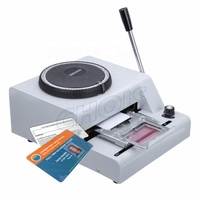 Machine à embosser les cartes en plastique avec petits chiffres et lettres