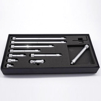Micromètres internes articulés avec tiges d'extension interchangeables de 50 à 150 mm