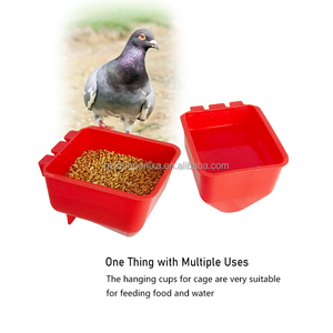 YYC Gà Thiết Bị Màu Đỏ Nhựa Cát Lồng Cup Gia Cầm Ăn Và Người Uống Cho Chim Bồ Câu Chim Cút - Product Image 3