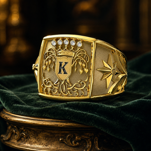 Anello con Design a Corona, Stile Creativo, Anello da Dito per Uomo - Product Image 3