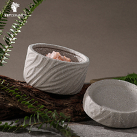 Boîte de rangement pour sel de salle de bain créative YST Céramique personnalisée en usine Céramique recyclée écologique