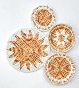 Mode tressé jonc de mer rotin osier décoratif suspendu mur Art décorations murales décoration <span class=keywords><strong>murale</strong></span> <span class=keywords><strong>pour</strong></span> la maison salon de luxe - Product Image 6