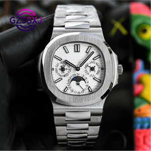 <span class=keywords><strong>Reloj</strong></span> Mecánico Automático de Lujo <span class=keywords><strong>Patek</strong></span> Serie 5740 para Hombre, Multifunción, Resistente al Agua, con Correa de Acero Inoxidable - Product Image 1