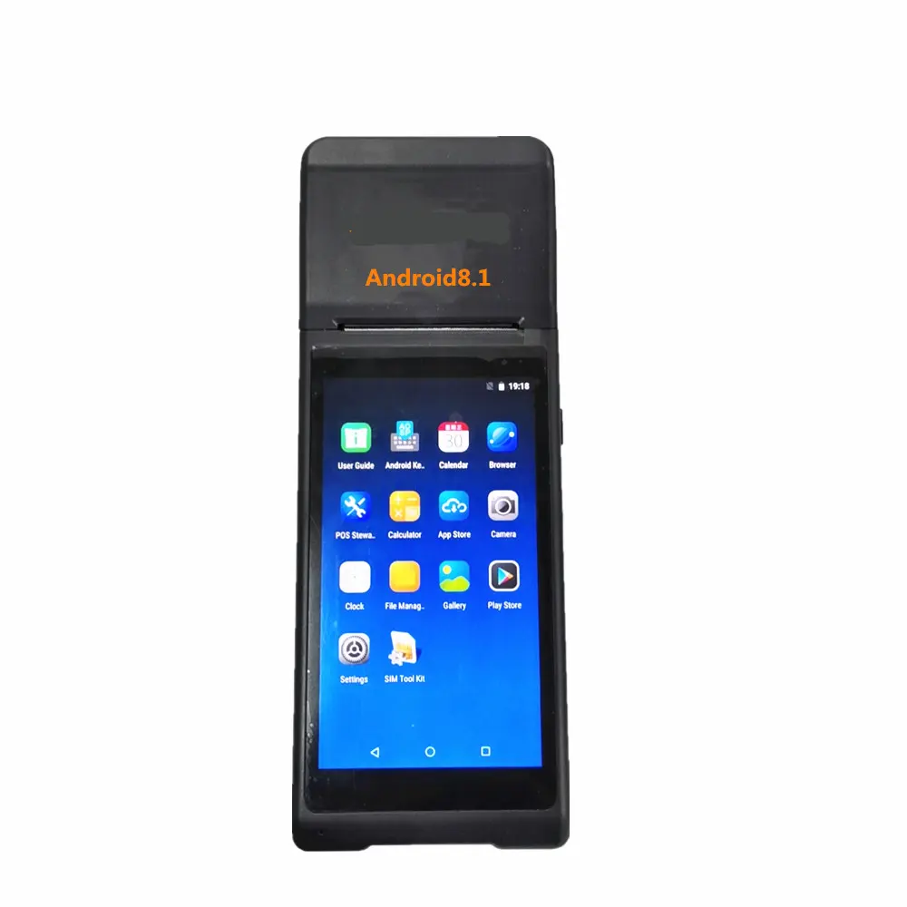 Jp-q8 3g/4g Wcdma Wifi Android 8,1 КПК со встроенным мобильный термальный принтер