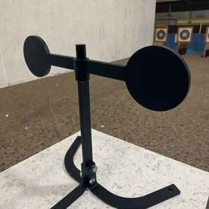 Kleine Roestvrijstalen Man Ijzeren Doelwit Voor Cs Schieten Oefenen Metalen Katapult Zacht Kogel Speelgoed Pistool Met <span class=keywords><strong>Holsters</strong></span> - Product Image 3