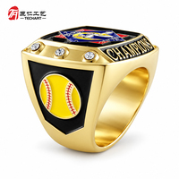Bagues de champion personnalisées de luxe pour cérémonie de remise de prix, bague sportive en or, artisanat en métal avec strass, cadeau.