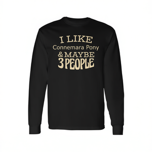 Camiseta de Manga Larga con Diseño de Pony Irlandés para Adultos, Unisex, Cuello Redondo, Algodón, Promocional - Product Image 2