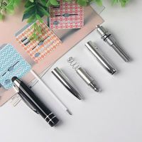 Bolígrafo de metal con logotipo personalizado de la marca Shichen, herramienta de escritura promocional a buen precio con tinta negra/azul de 1,0mm de ancho