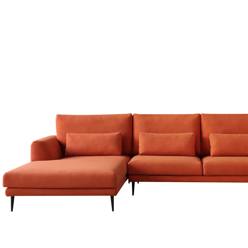 Orange Stoff Sofa garnitur von America Style Collection Schnitts ofa Sofas