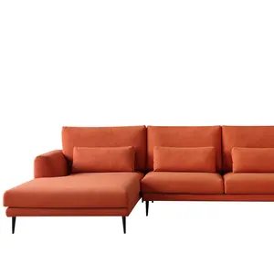 Oranje Stof Sofa Set Van Amerika Stijl Collectie Sectionele Sofa Banken