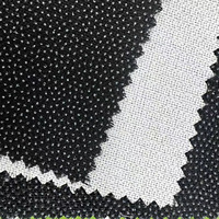 Entoilage thermocollant en tissu 75D*300D en polyester tricoté à insertion de trame pour veste de costume et col de chemise
