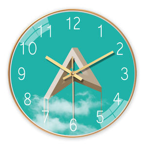 Horloge murale ronde silencieuse classique de 8 à 16 pouces pour la décoration de la maison, décoration murale de <span class=keywords><strong>café</strong></span> - Product Image 3