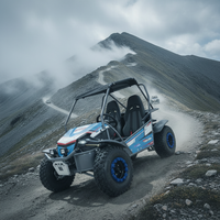 Voiture tout-terrain biplace 180CC 4 temps 4x4 à essence pour adultes, véhicule de loisirs tout-terrain pour l'aventure en plein air