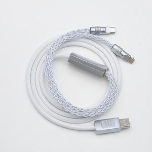 <span class=keywords><strong>Cable</strong></span> dual 8K de alta velocidad con doble conector TIPO-C para teclado <span class=keywords><strong>y</strong></span> ratón, con <span class=keywords><strong>cable</strong></span> de datos para teclado de eje magnético para juegos RGB en cibercafés. - Product Image 2