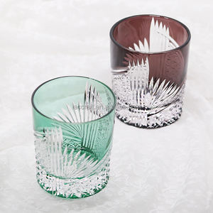 8oz Style japonais Edo Kiriko Design coupe à la main motif grue verte <span class=keywords><strong>verre</strong></span> cristal whisky gobelet <span class=keywords><strong>verre</strong></span> vintage pour vin et eau - Product Image 5