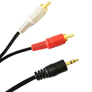 3.5 Mm To 2Rca Audio <b>Cable</b> 10M Male To Female Copper Conductor Braid Shielding For Computer Audio Connection - Product Image 3
