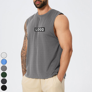 Chaleco Deportivo de Malla para Hombre, Camisetas Deportivas de Alta Calidad, <span class=keywords><strong>Camiseta</strong></span> sin Mangas Transpirable para Hombre, <span class=keywords><strong>Camiseta</strong></span> Básica para Hombre, Chaleco de Entrenamiento Holgado - Product Image 1