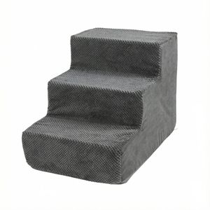 Escaleras para mascotas de espuma, color marrón grisáceo, para gatos y perros, estilo en ángulo recto, extraíbles y lavables - Product Image 5