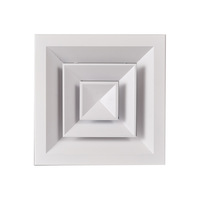 Système HVAC avec amortisseur fabrication aluminium linéaire fente diffuseur d'air