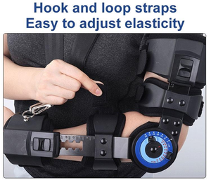 Orthèse de bras réglable ROM pour soutien post-opératoire, récupération de fracture, dispositif de rééducation articulé, attelle de coude - Product Image 3