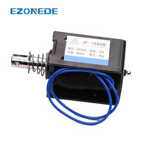 Electroimán Solenoide de Tipo Push-Pull JF-1683B, CC 12V 24V 10A 80N, Carrera de 20 mm, Marco Abierto, Movimiento Lineal - Product Image 3