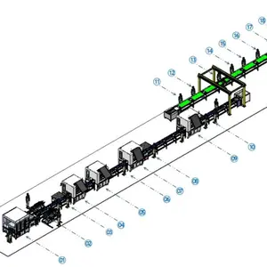 Paquete de línea de montaje de batería Máquinas de módulos automáticos Fabricación de baterías de iones de litio Producción de equipos de celdas prismáticas Lifepo4