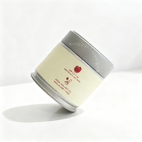 Boîte en fer blanc hermétique avec anneau de traction, de qualité alimentaire, pour thé, matcha et épices, 30g 40g, avec étiquettes personnalisées en gros